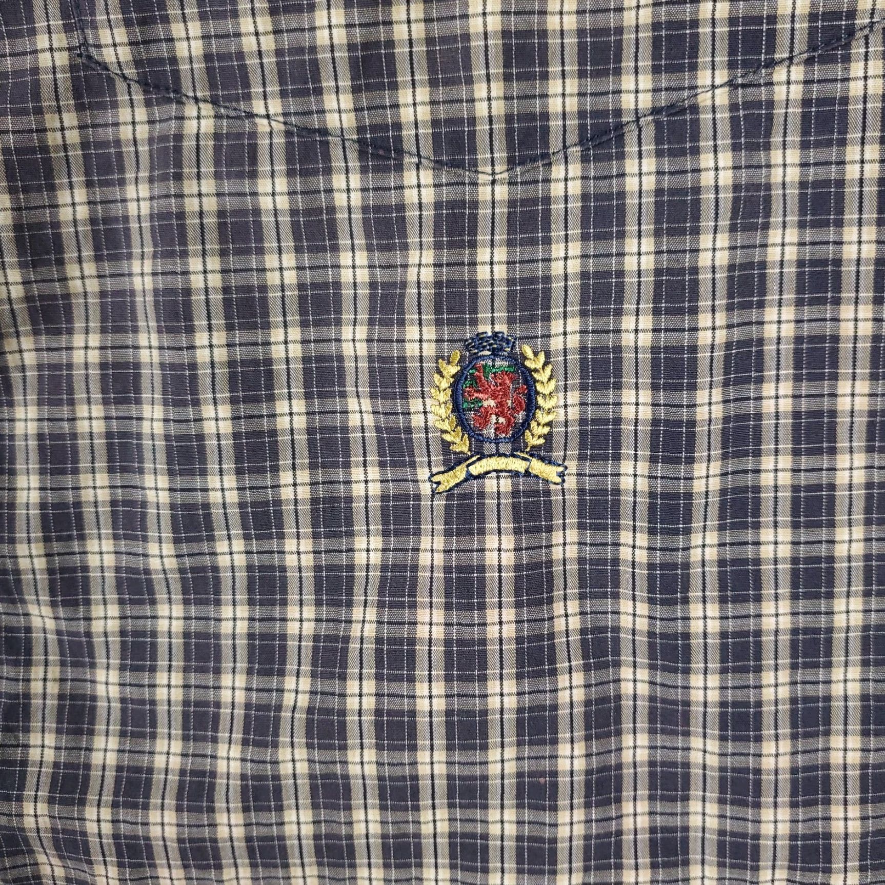 Tommy Hilfiger Tommy Hilfiger Gray Plaid Button-Up Shirt Men’s Medium Short Sleeve Casual Size US M / EU 48-50 / 2 - 2 Thumbnail