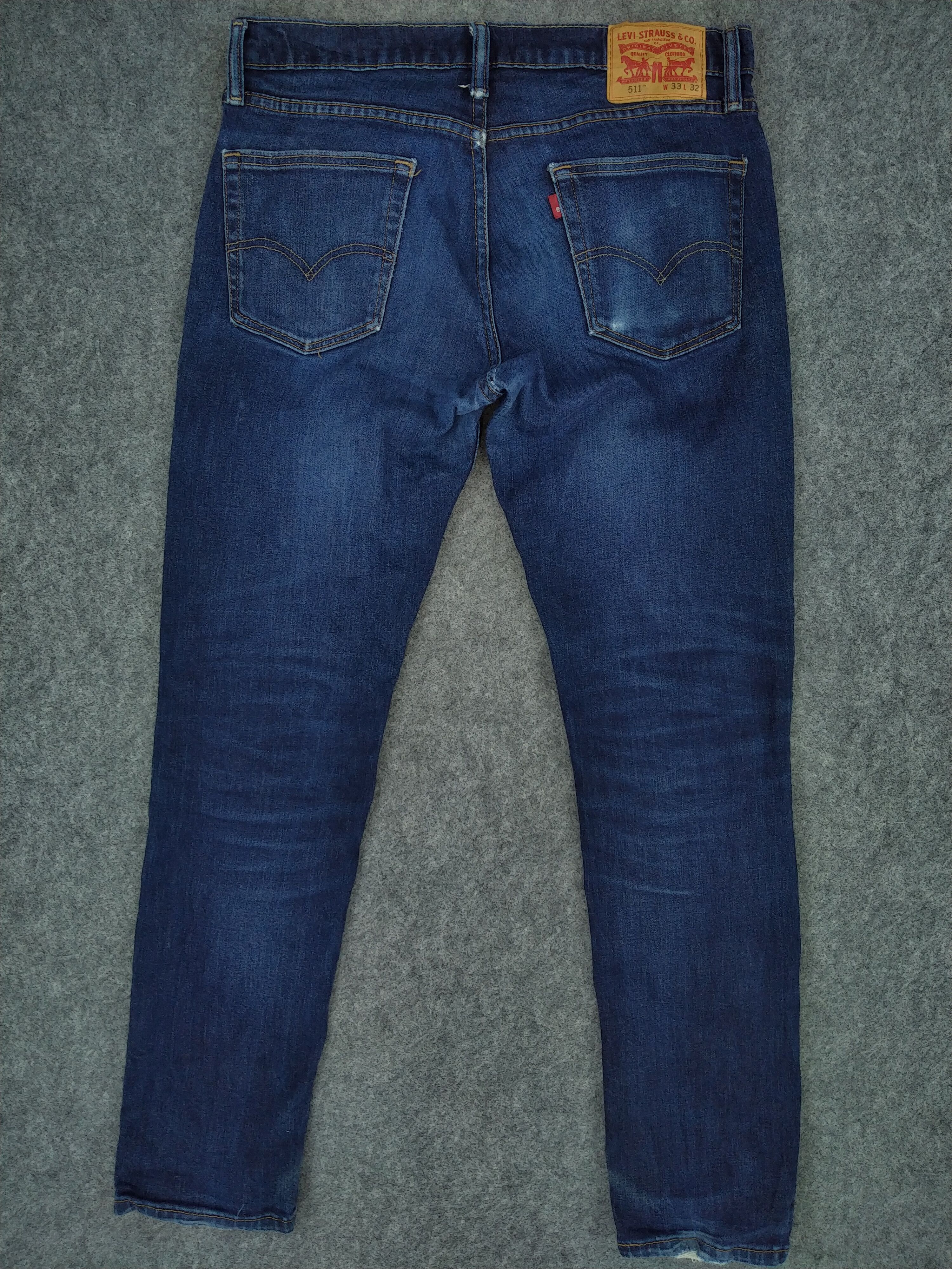 Levi's Dark Blue Vintage Levi's 511 Denim 33x29.5 -JN279 Size US 33 - 2 Thumbnail