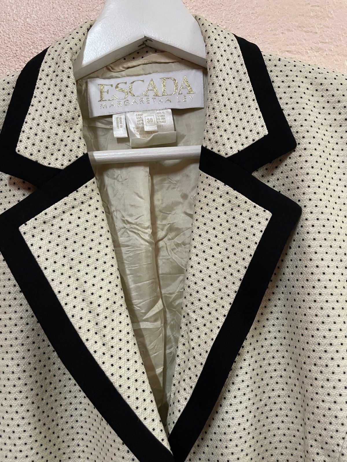 Escada Vintage Escada Margaretha Ley blazer size 38 polka dot Size XS / US 0-2 / IT 36-38 - 7 Thumbnail