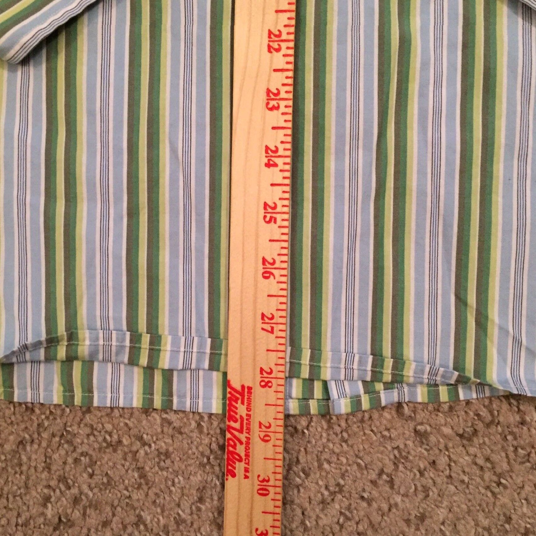 Gap Gap Shirt Men Small Green Striped Long Sleeve Button-Up Casual Shirt Size US S / EU 44-46 / 1 - 7 Thumbnail