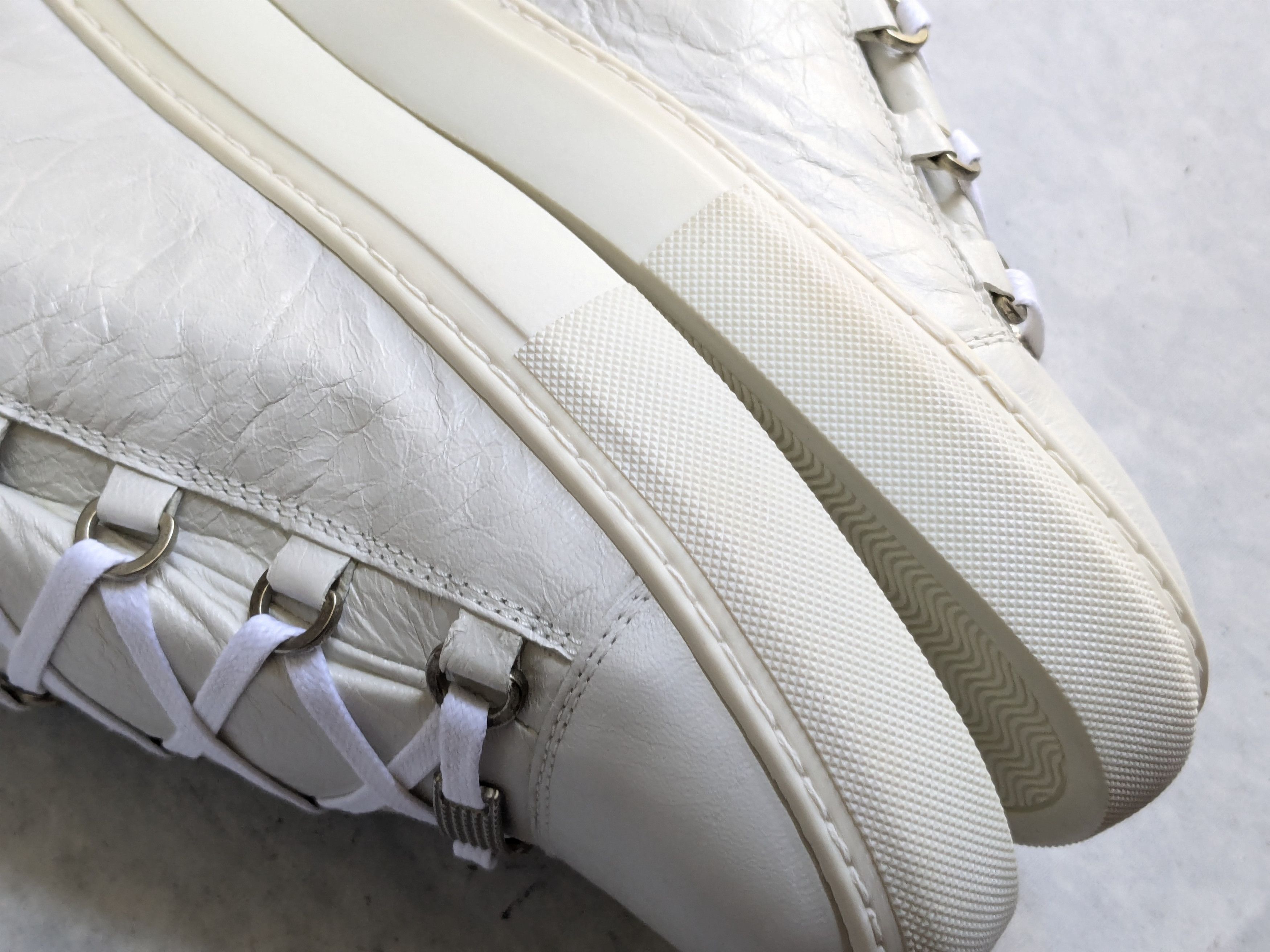 Balenciaga Balenciaga Arena Sneakers White 12 45 High Tops Leather Size US 12 / EU 45 - 10 Thumbnail