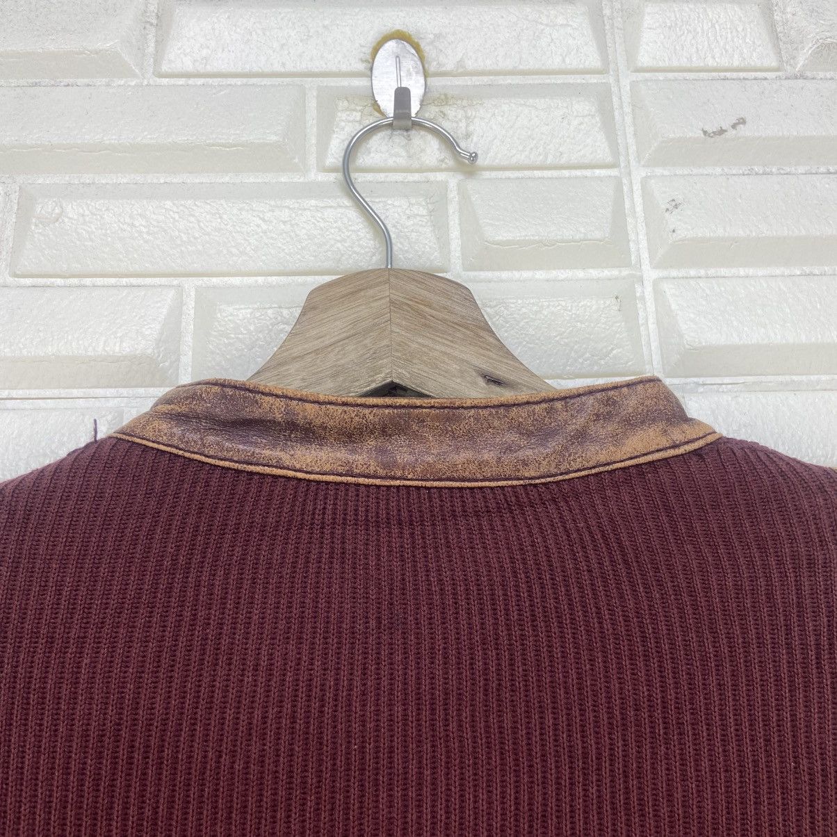 Vintage Vintage 80s Lainez Madrid Leather + Knit Jacket Size US S / EU 44-46 / 1 - 18 Thumbnail