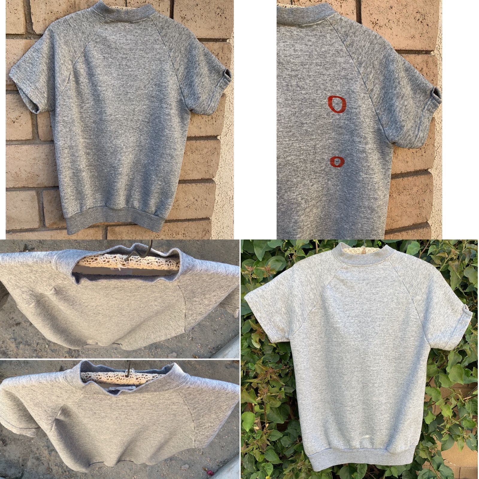 Vintage VINTAGE Oakbrook Short Sleeve Raglan Sweatshirt Gray Made In USA L Men Size US L / EU 52-54 / 3 - 9 Thumbnail