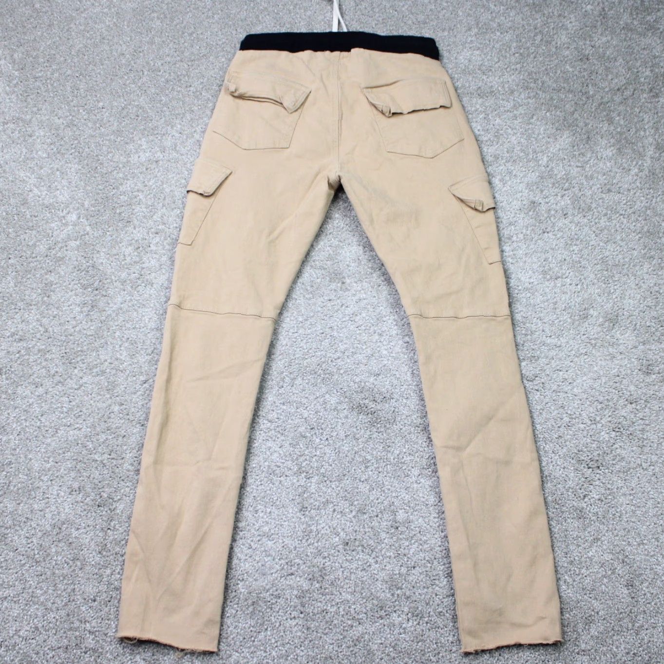 MNML MNML Jogger Pants Mens Medium Beige Drawstring Cotton Stretch Straight Leg Size US 31 - 6 Thumbnail