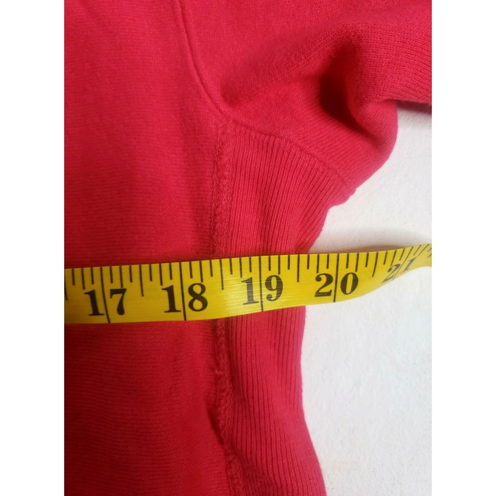 Champion VINTAGE Champion Reverse Weave Sweatshirt Red LG 80s Athletic Crew Neck Long Sleeve Pullover Mens Sweatshirt Size US L / EU 52-54 / 3 - 4 Thumbnail