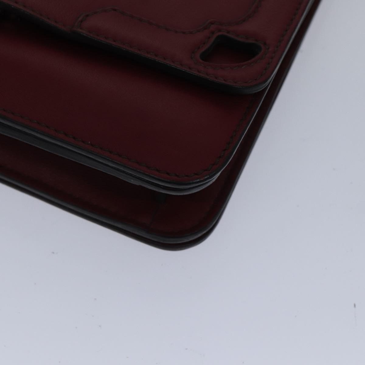 Cartier Shoulder Bag Leather Bordeaux