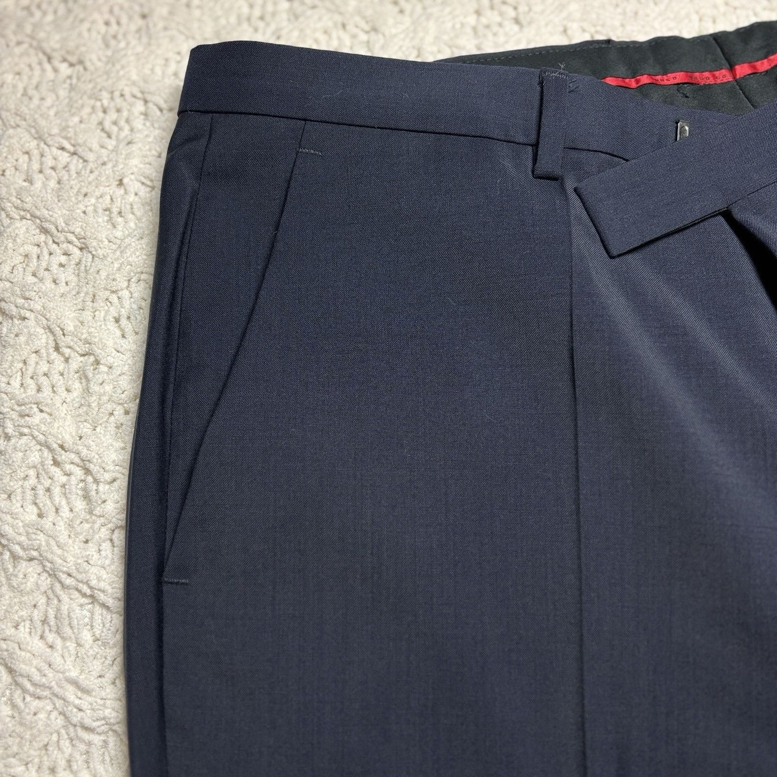Hugo Boss Hugo Boss Diesselstrasse Slim Fit Suit Jacket Navy sz 38R W3 Size 38R - 18 Thumbnail