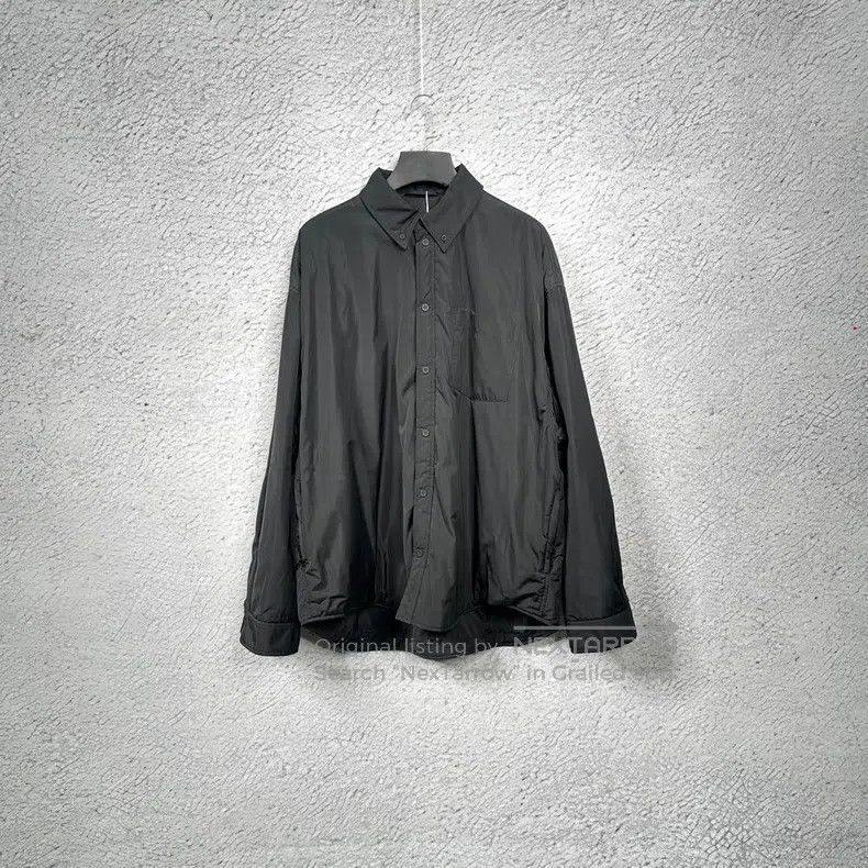 Balenciaga Balenciaga Collar Lapel Oversized Logo Solid Color Fleece Size US M / EU 48-50 / 2 - 1 Thumbnail