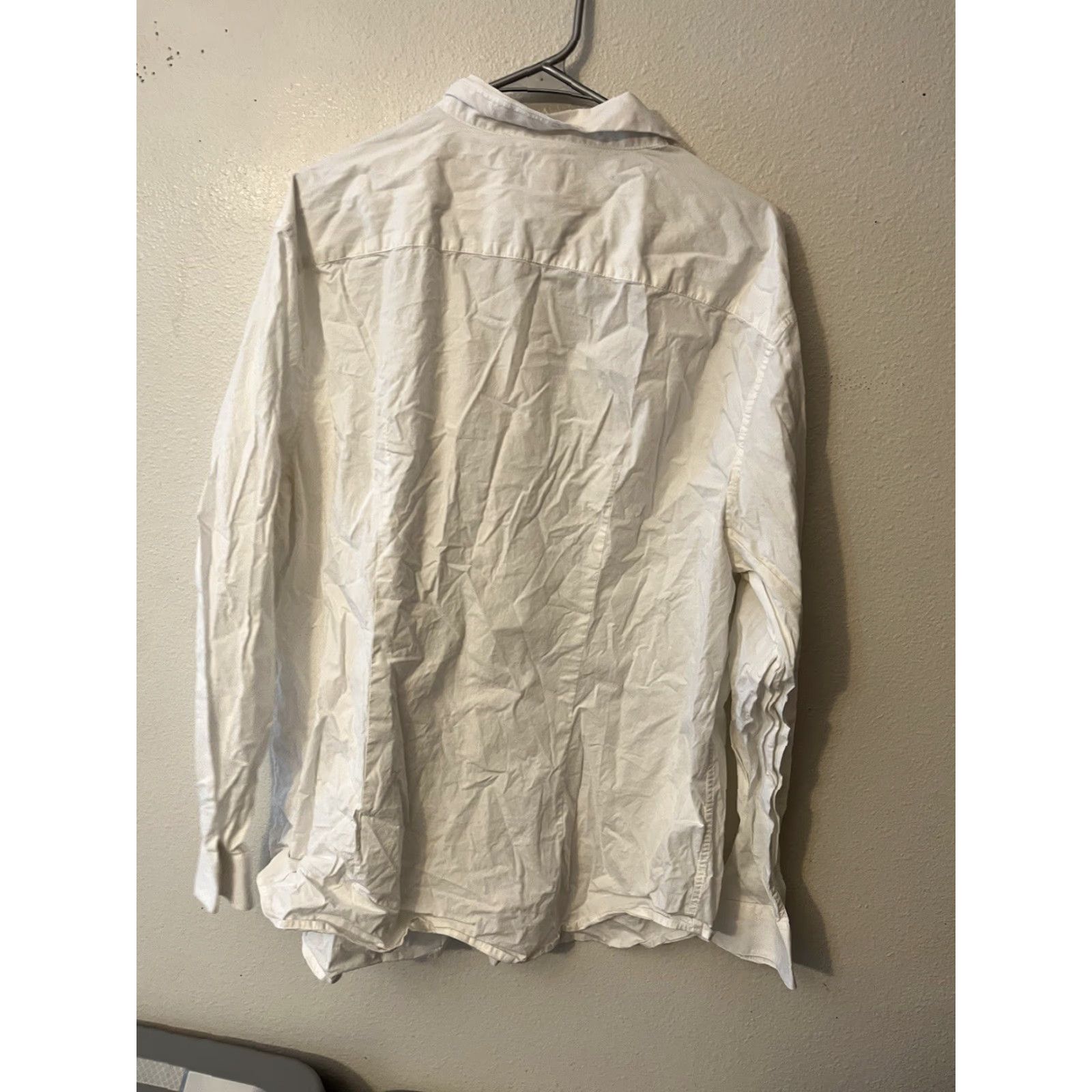 H&M H&M Muscle Fit Button Down Shirt - 3XL White Casual Short Sleeve Mens Size US XXL / EU 58 / 5 - 3 Thumbnail