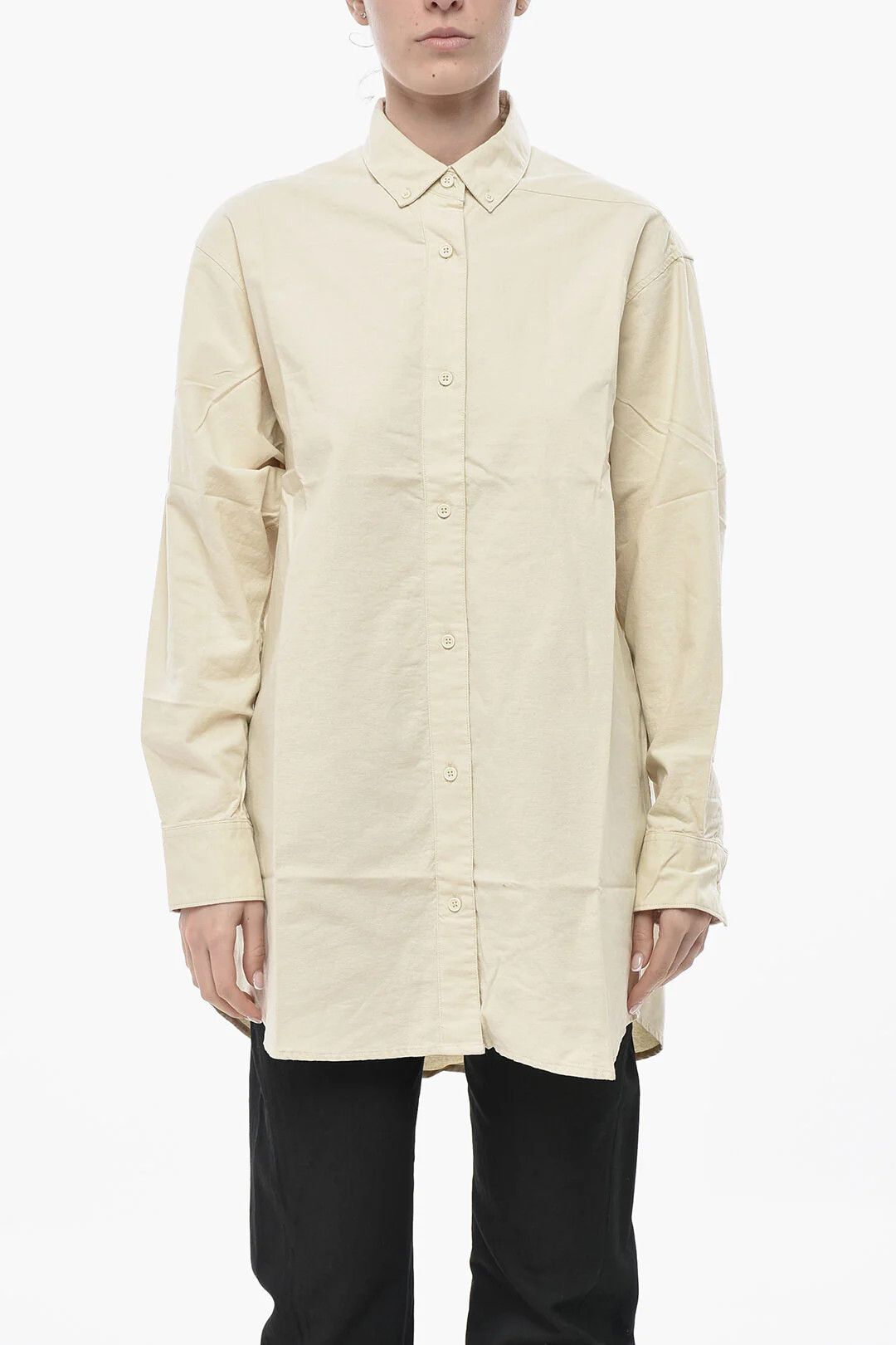 Fear of God og1mm0326 Solid-Color Shirt in Beige Size L / US 10 / IT 46 - 1 Thumbnail