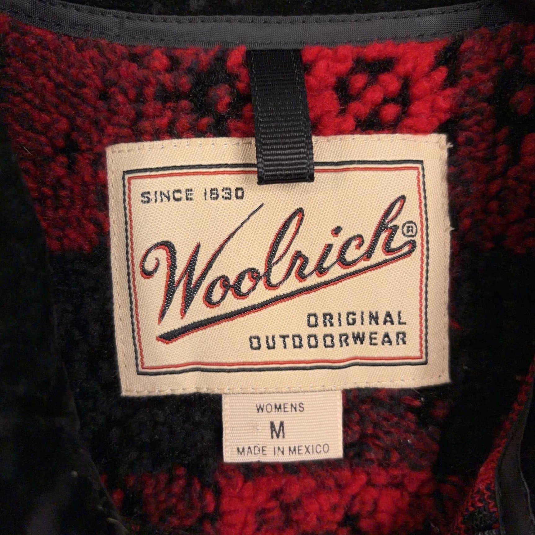 Vintage VINTAGE Woolrich Vest Womens M Red Black Buffalo Plaid Fleece Sherpa Outdoor Cabin Size M / US 6-8 / IT 42-44 - 4 Thumbnail