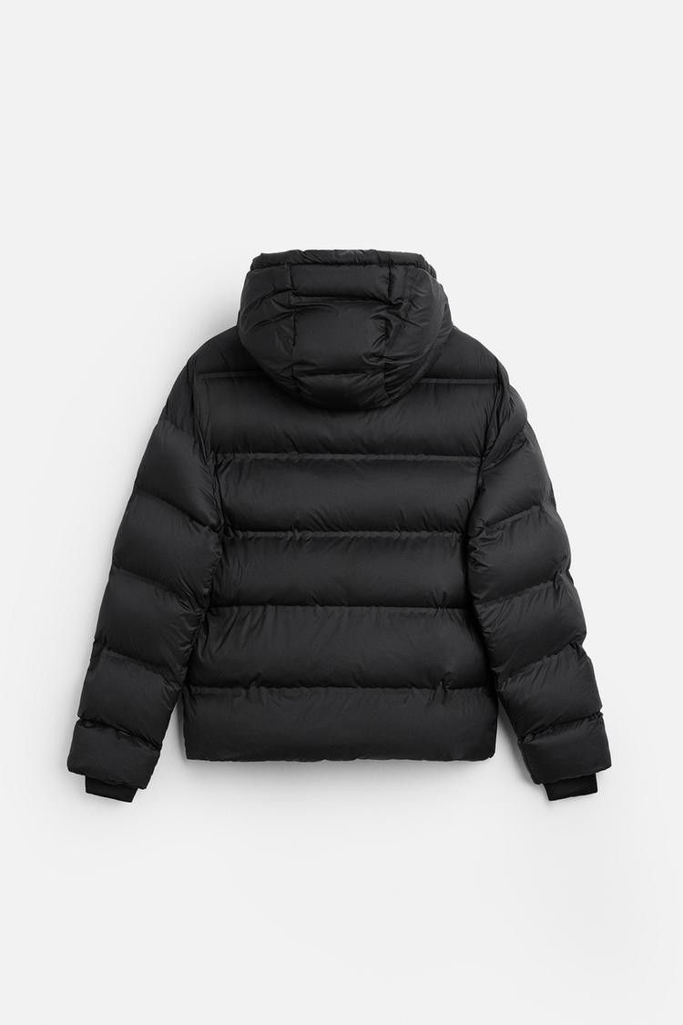 Zara HOODED QUILTED PUFFER JACKET Size US L / EU 52-54 / 3 - 4 Thumbnail