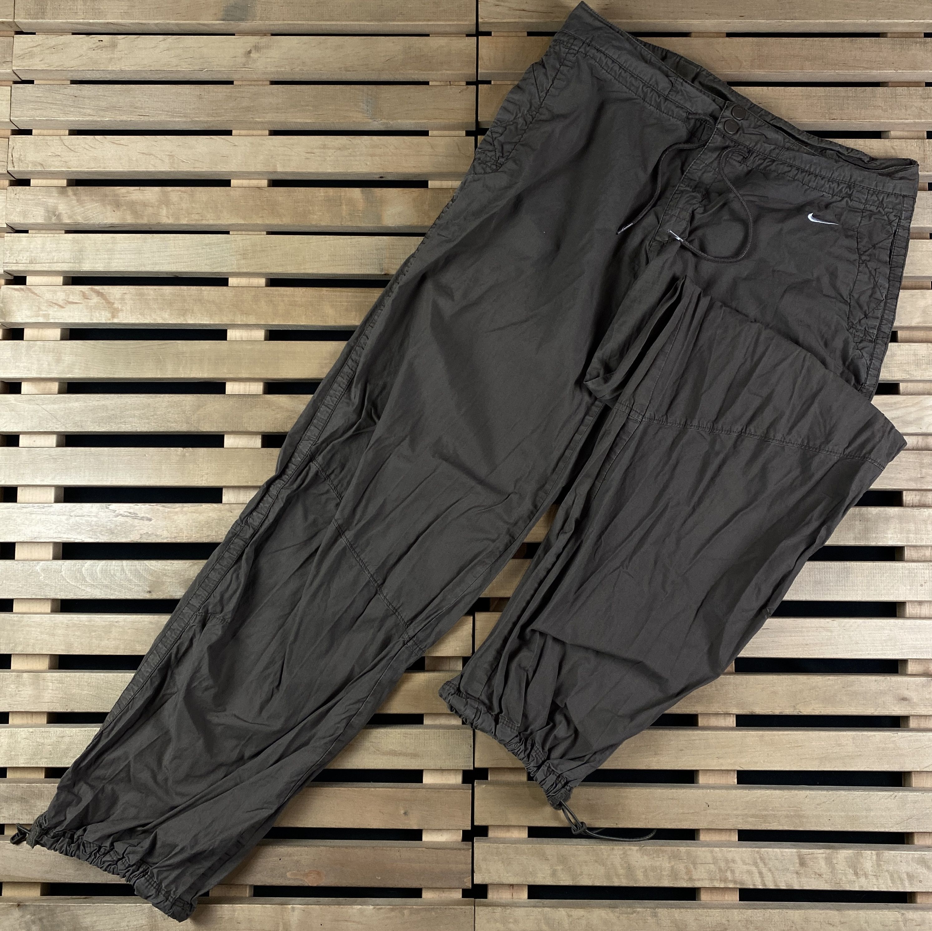 Nike × Vintage Womens Vintage Pants On Ties Nike Size L Cotton Size 30" / US 8 / IT 44 - 1 Thumbnail