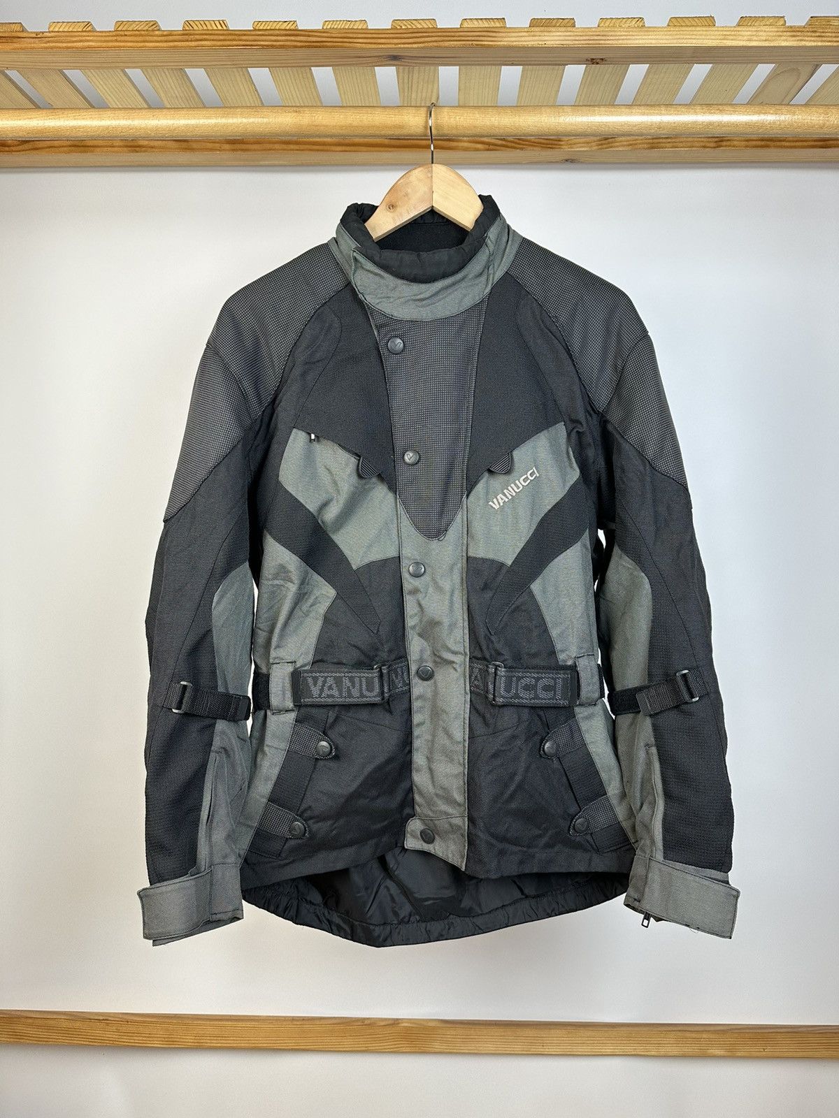 Vintage Vintage VANUCCI Waterproof Moto Shield Racing Jacket Size US S / EU 44-46 / 1 - 1 Thumbnail