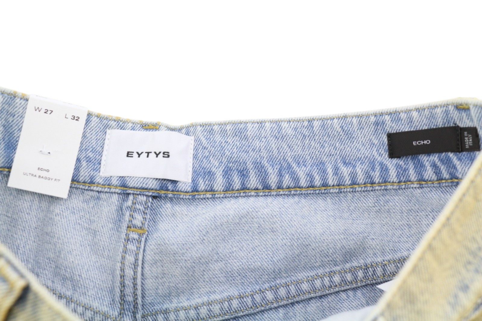 Eytys ECHO BRONZE ULTRA BAGGY W27/L32 Blue Faded RRP370 88866 Size 27" / US 4 / IT 40 - 11 Thumbnail