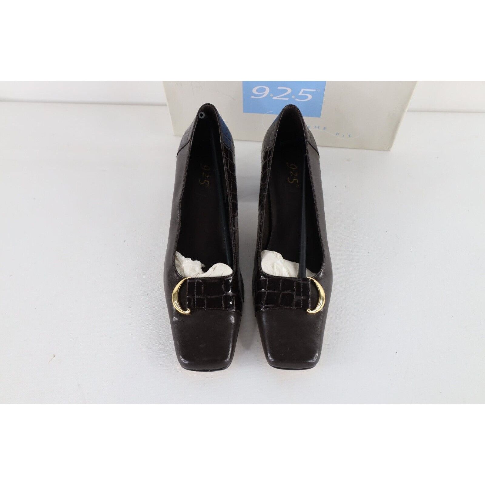 Vintage Vintage 90s Streetwear Faux Alligator Block Heel Shoes Size US 9 / IT 39 - 2 Thumbnail
