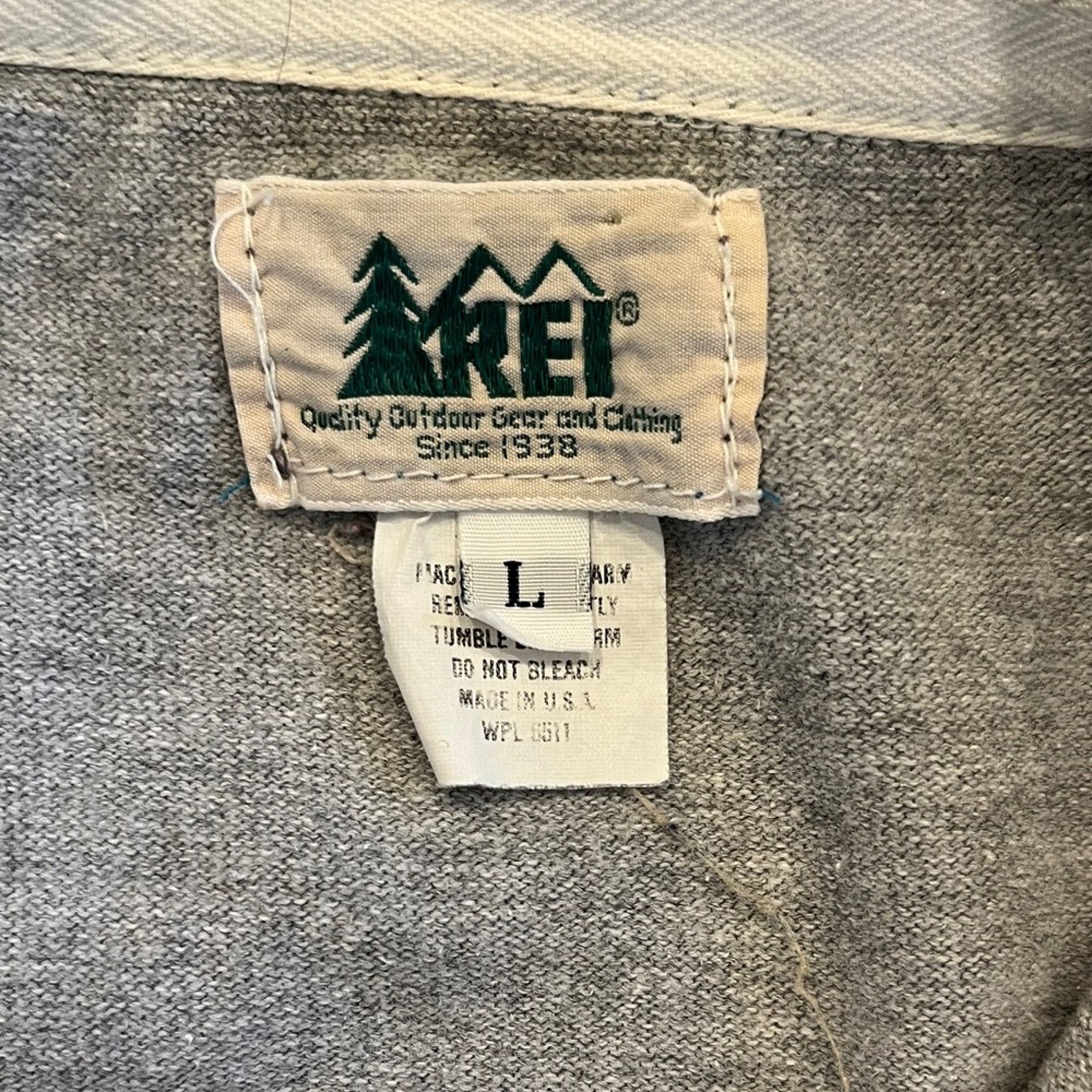 Rei Vintage 90’s REI Men’s Rugby Long Sleeve Shirt Size US L / EU 52-54 / 3 - 2 Thumbnail