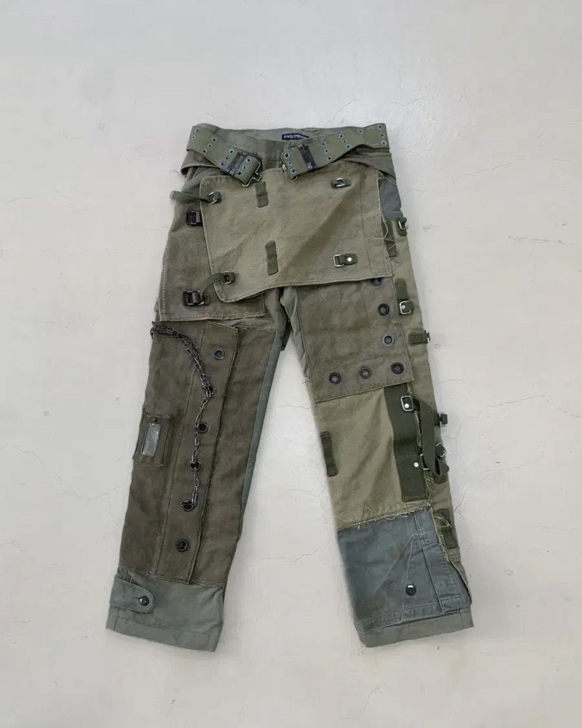 Dolce & Gabbana *rare* Dolce & Gabana AW2003 military reconstructed pants Size US 32 / EU 48 - 1 Thumbnail