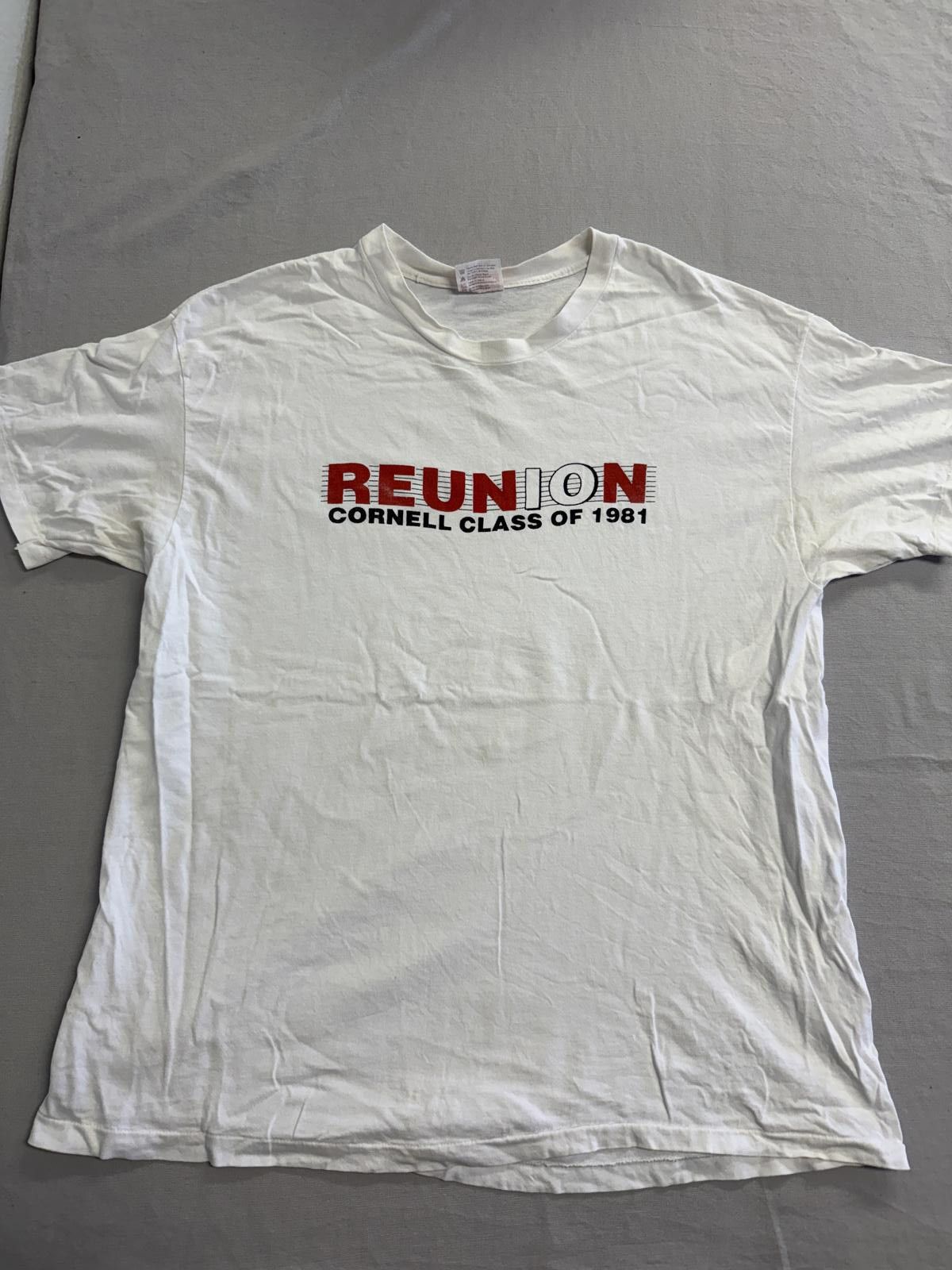Hanes Vintage Cornell University T-shirt 10 Year Reunion Tee 1991 Size US XL / EU 56 / 4 - 1 Thumbnail