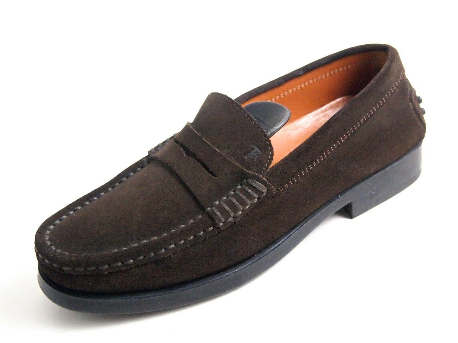 Tod's Tod's Penny Loafer Brown Suede Womens Size EU 36.5 US 6.5 Size US 6.5 / IT 36.5 - 1 Thumbnail