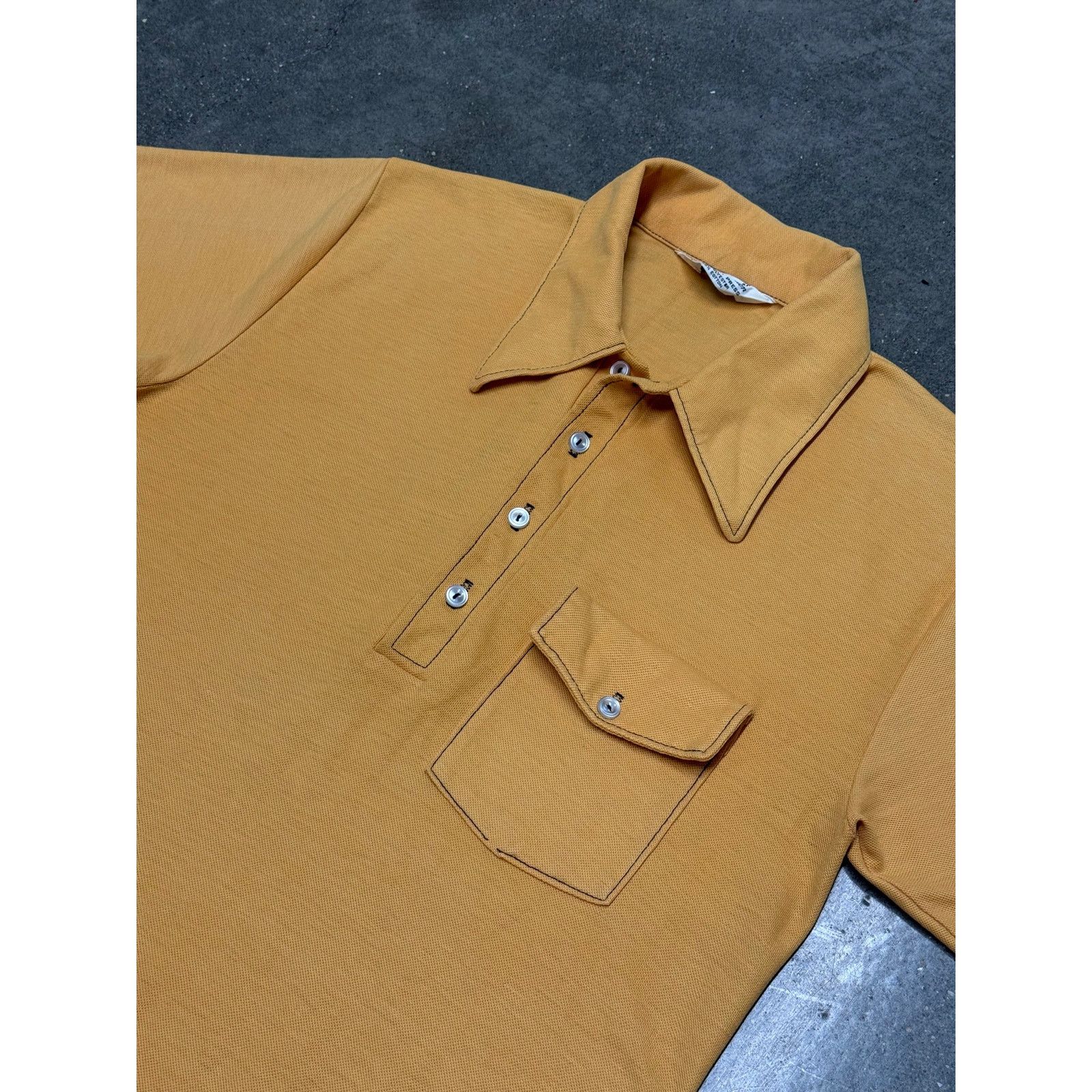 Vintage Vintage 1970s Single Stitch Polo Shirt Size US M / EU 48-50 / 2 - 2 Thumbnail