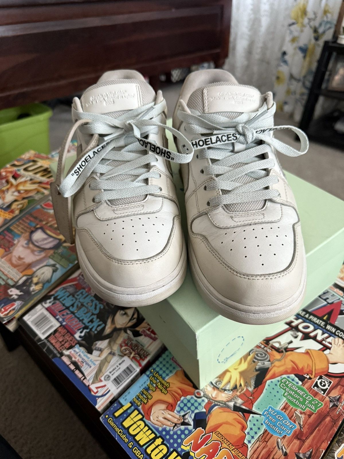 Off-White OFF-WHITE OUT OF OFFICE CREAM SNEAKERS w/ BOX Size US 10 / EU 43 - 3 Thumbnail