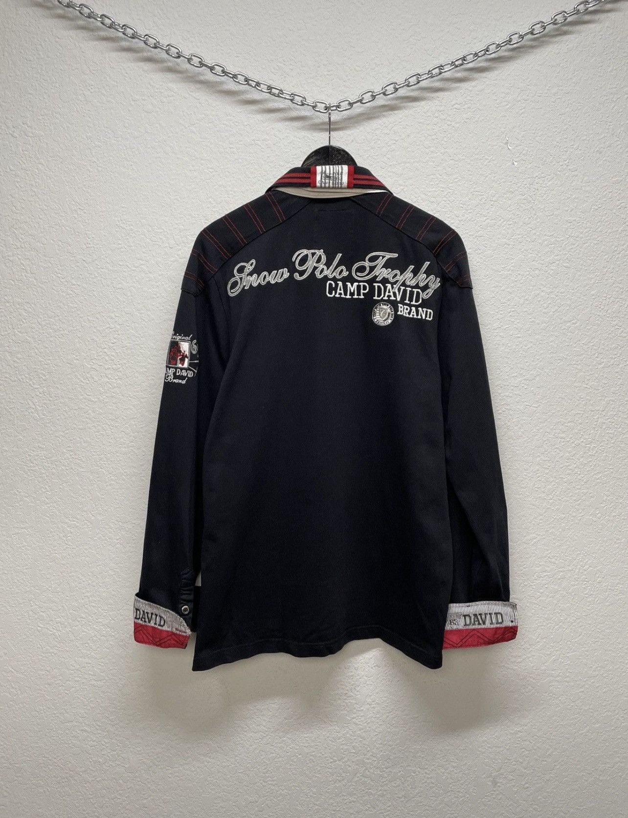 Polo Ralph Lauren Vintage Camp David Like Polo Ralph Lauren Rugby Long Sleeve Size US L / EU 52-54 / 3 - 13 Thumbnail