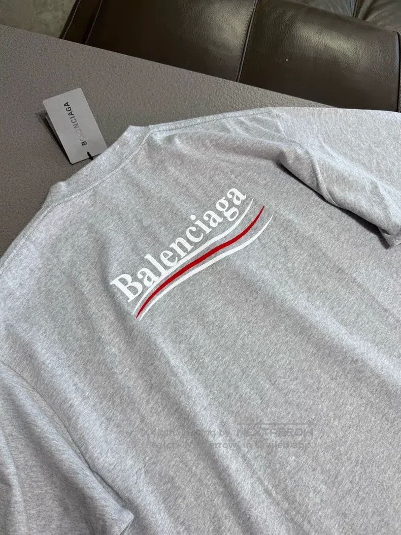 Balenciaga Balenciaga Gray Cola Logo Short Sleeve T-Shirt Size US M / EU 48-50 / 2 - 9 Thumbnail