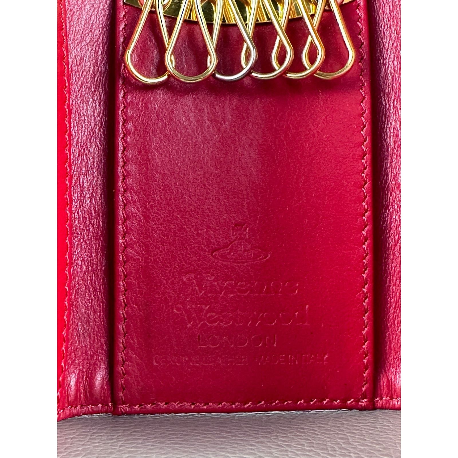 Vivienne Westwood Red Orb Embossed Keyholder Size ONE SIZE - 6 Thumbnail