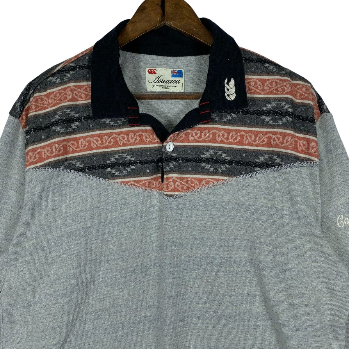 Vintage Aotearoa Canterbury New Zealand Rugby Shirt