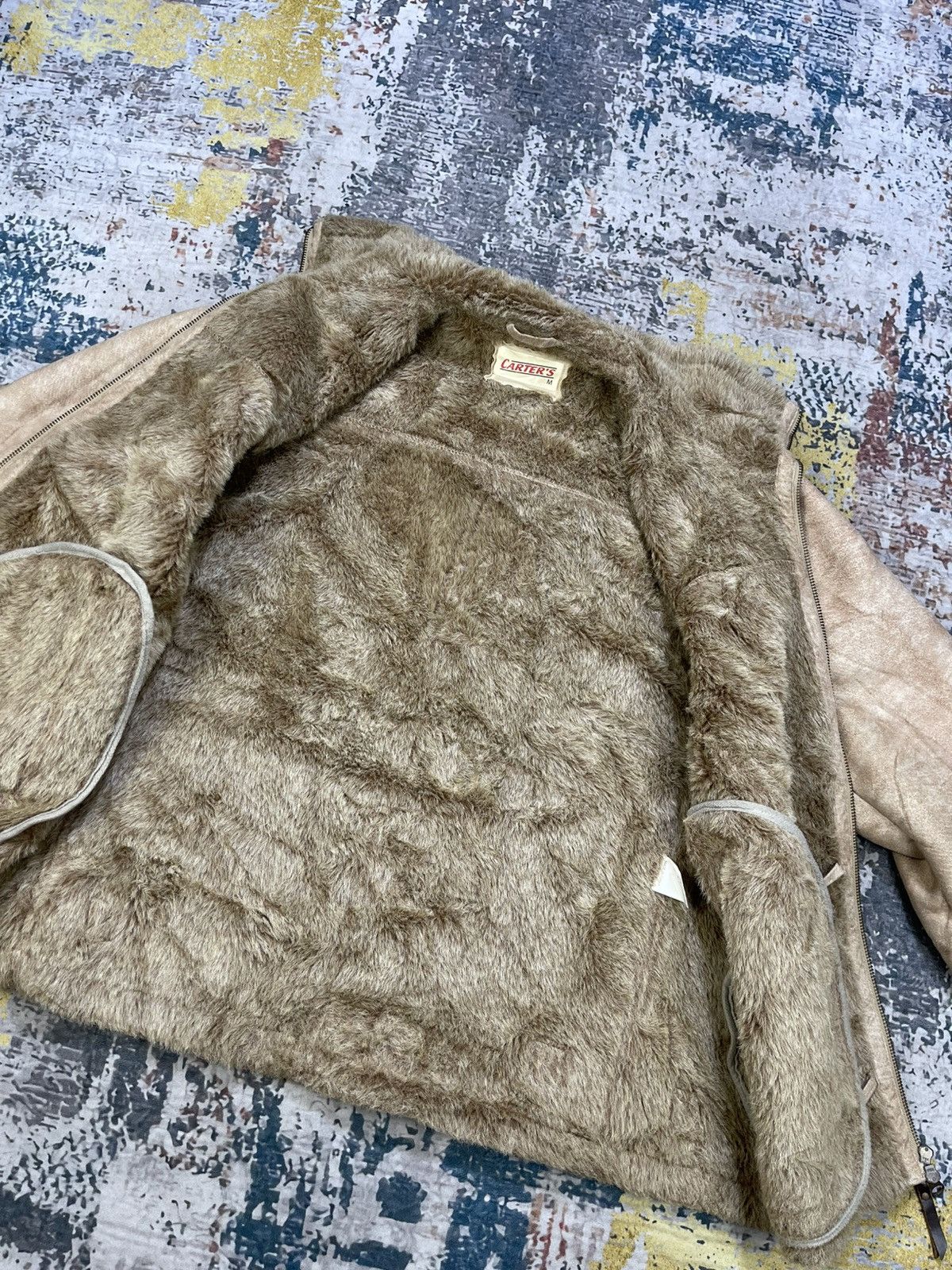Carter's Vtg Carter’s Acrylic Shearling Bomber Jacket Size US M / EU 48-50 / 2 - 6 Thumbnail