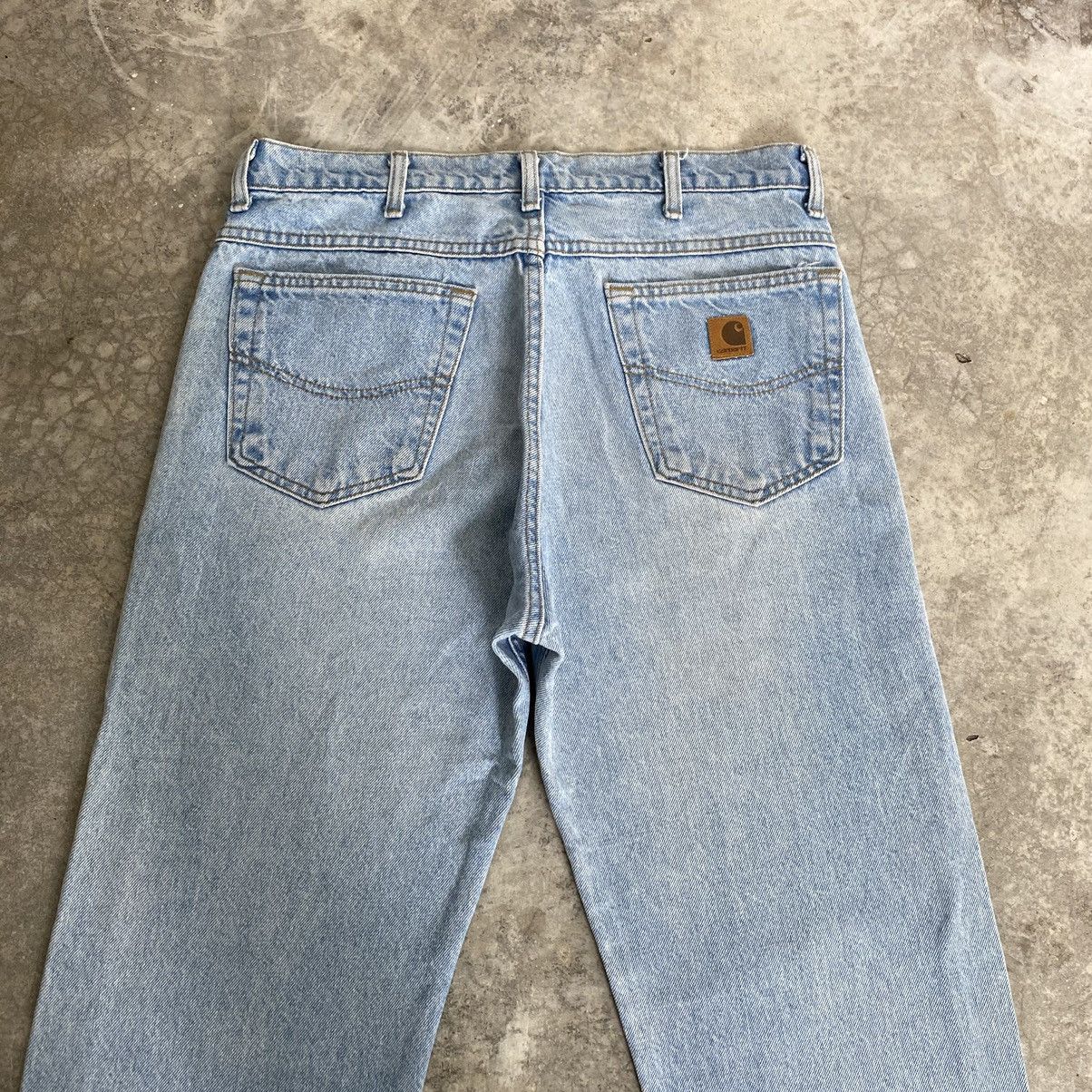 Carhartt Vintage Carhartt Relaxed Fit Pale Blue Denim Jeans Size US 34 / EU 50 - 12 Thumbnail