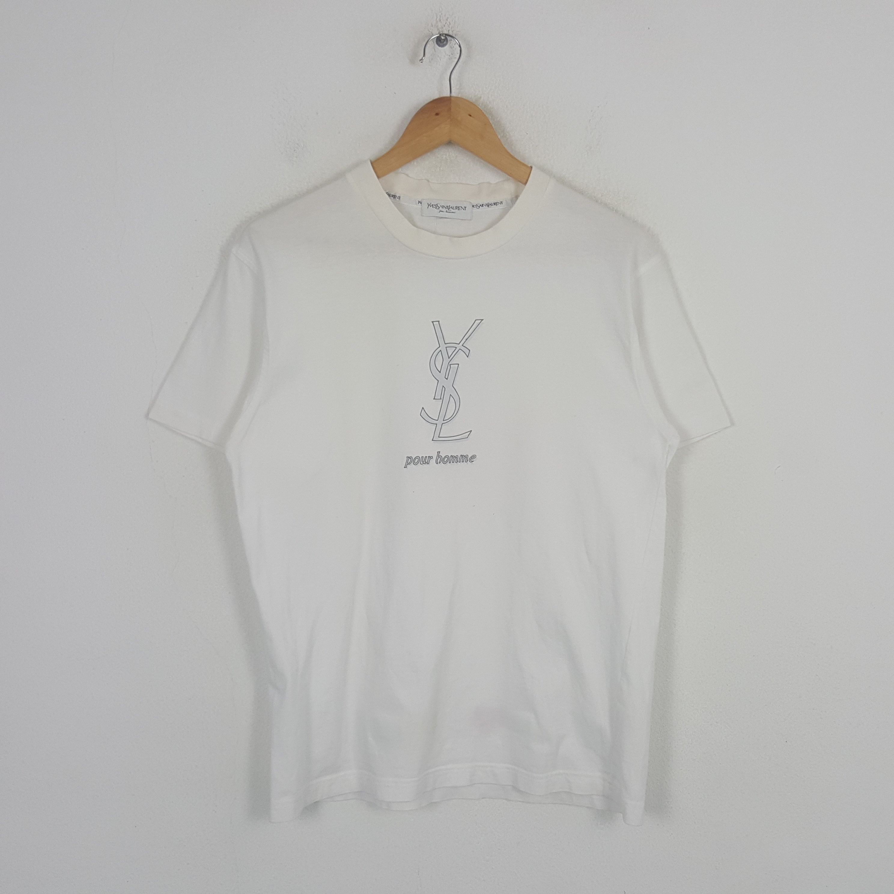 Yves Saint Laurent Vintage Yves Saint Laurent Designer Tshirt C301N6 Size US M / EU 48-50 / 2 - 1 Thumbnail