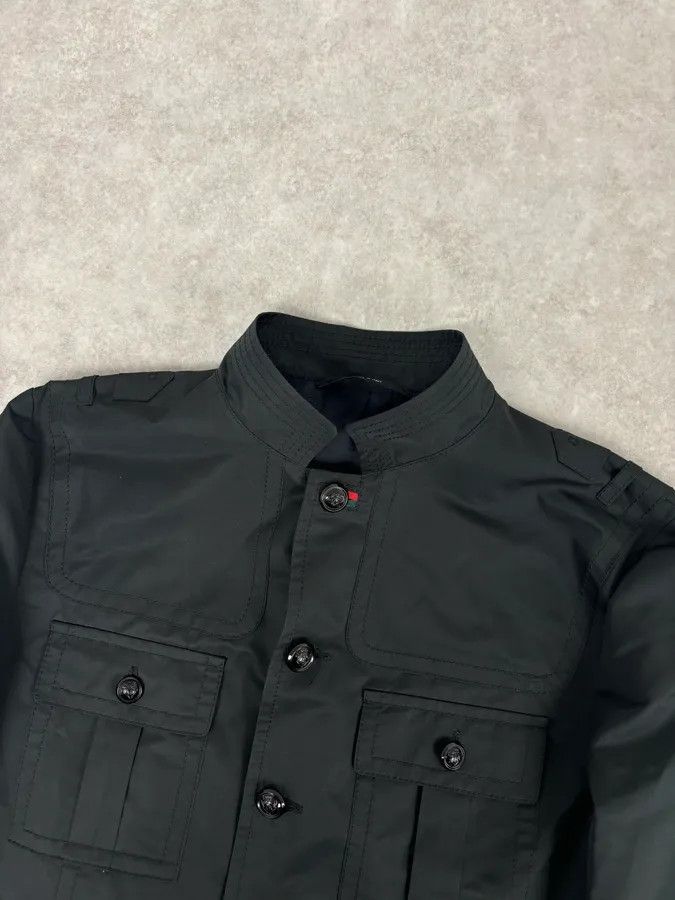 Gucci FW2008 Gucci Black Nylon Field Buttoned Officer Jacket by Frida Giannini Size US M / EU 48-50 / 2 - 4 Thumbnail