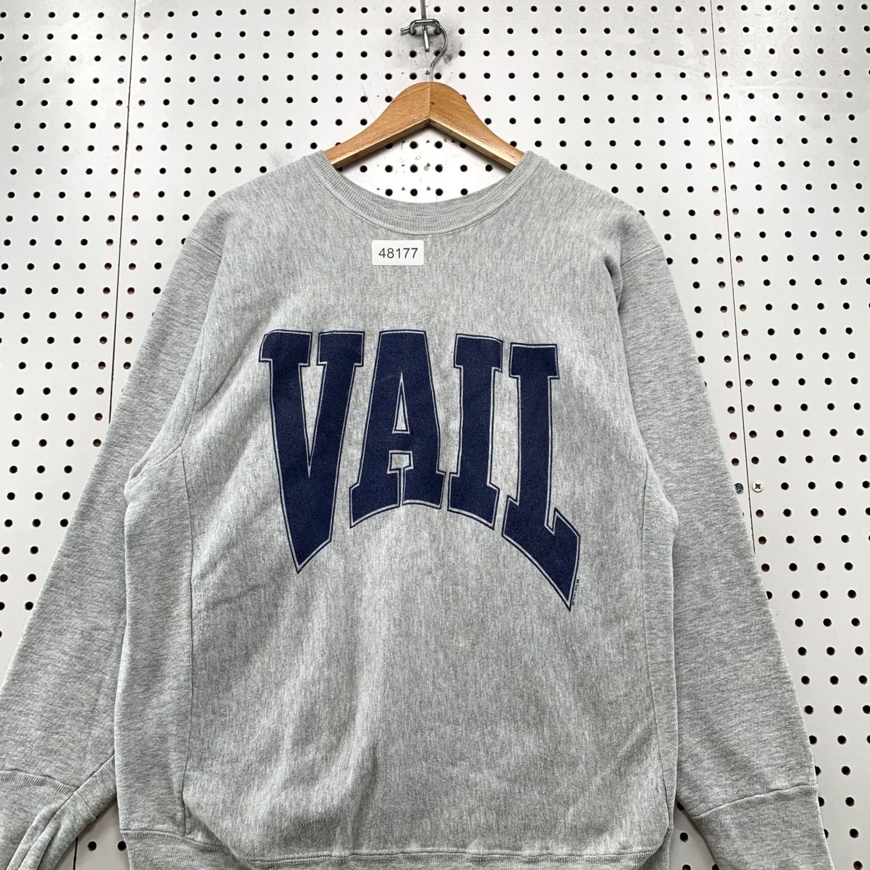 Vintage VINTAGE Vail Sweatshirt Mens L Gray Heavyweight Reverse Weave Made USA Size US L / EU 52-54 / 3 - 4 Thumbnail