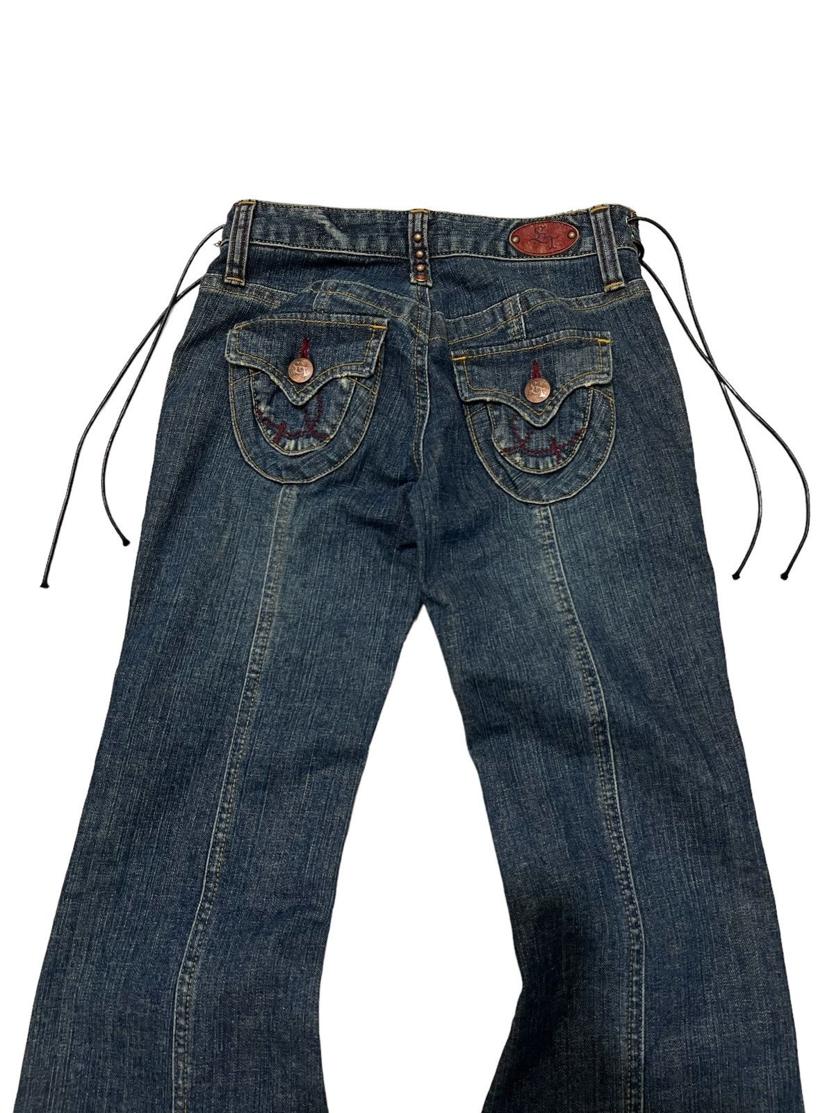 If Six Was Nine × Japanese Brand × Le Grande Bleu (L.G.B.) Blueways 6 pocket laces up flared denim pants Size US 26 / EU 42 - 6 Thumbnail