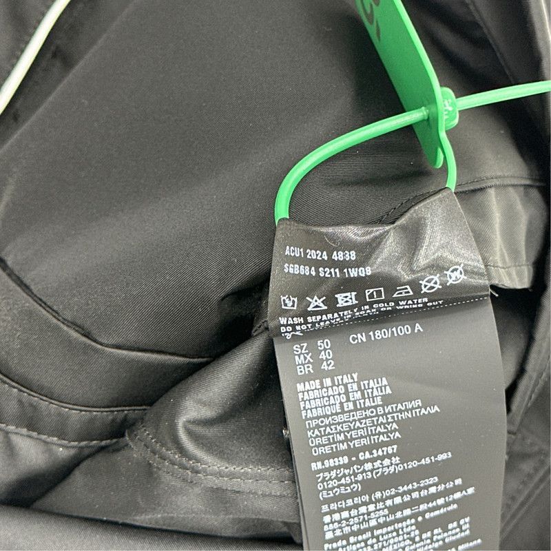 Prada Prada SS21 Logo Zip Long Sleeve Jacket-2506 Size US L / EU 52-54 / 3 - 4 Thumbnail