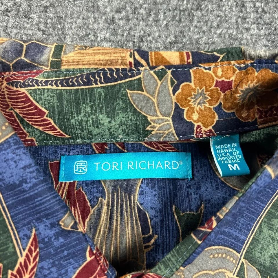Tori Richard Tori Richard Shirt Mens Medium Hawaiian Patchwork Sea Lawn Size US M / EU 48-50 / 2 - 3 Thumbnail