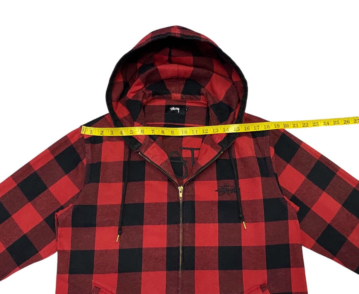 Stussy International Tribe Flannel Zipper Hoodie