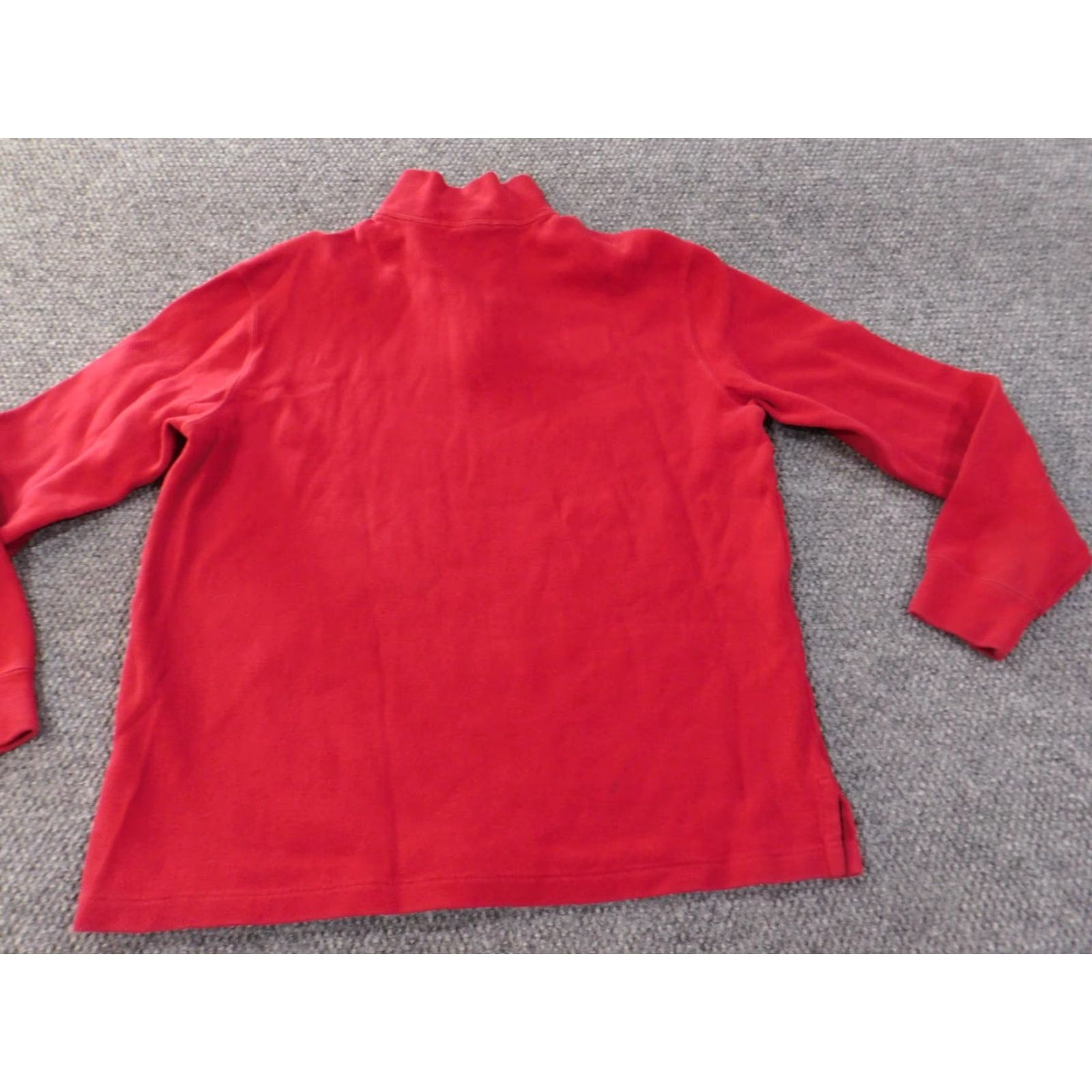 Polo Ralph Lauren Polo Ralph Lauren Sweater Pullover Mock Neck 1/4 Zip Red L Mens Vintage 90s Preppy Regular Knit Cotton chunky-knit Size US L / EU 52-54 / 3 - 7 Thumbnail