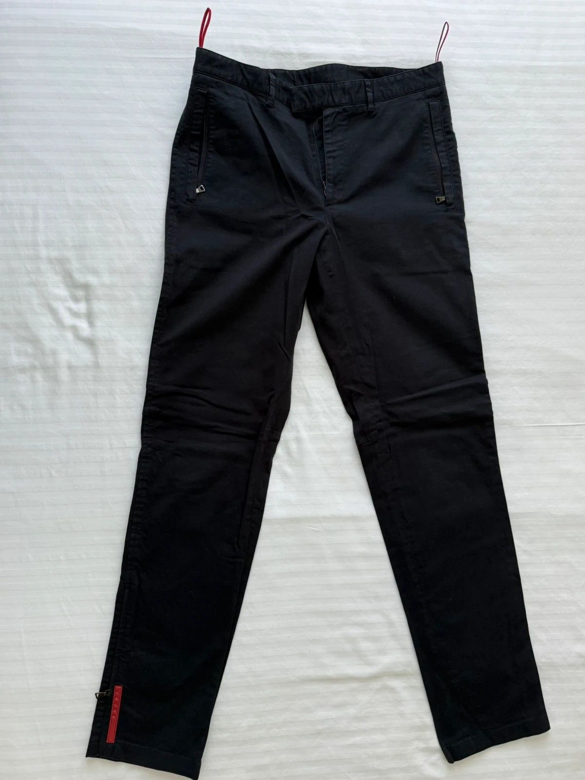 Prada Prada Linea Rossa Navy Pants Red Tag Size US 30 / EU 46 - 1 Thumbnail
