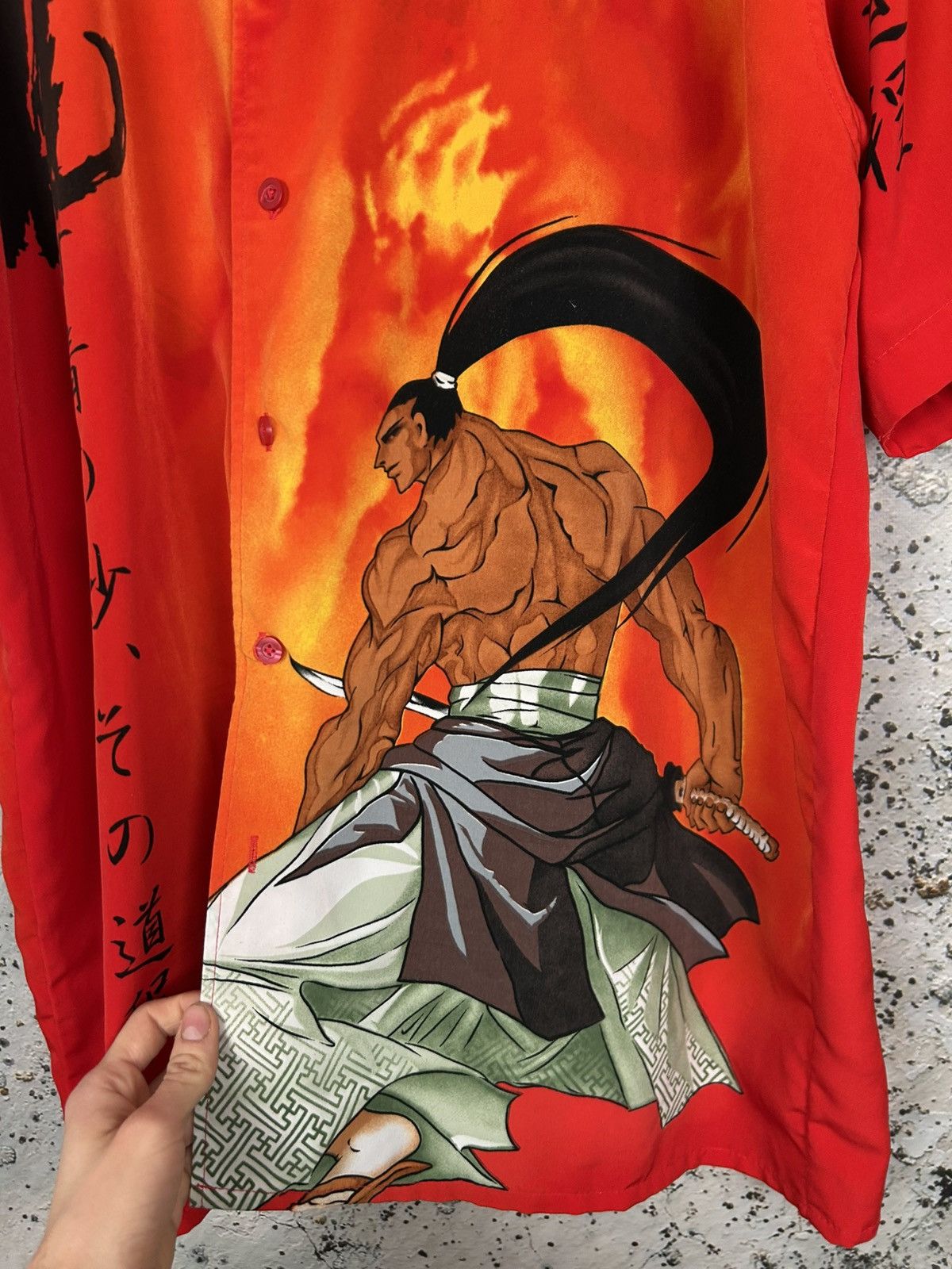 Vintage Vintage Japanese Samurai Graphic Shirt Avant Garde 90s Size US XL / EU 56 / 4 - 6 Thumbnail