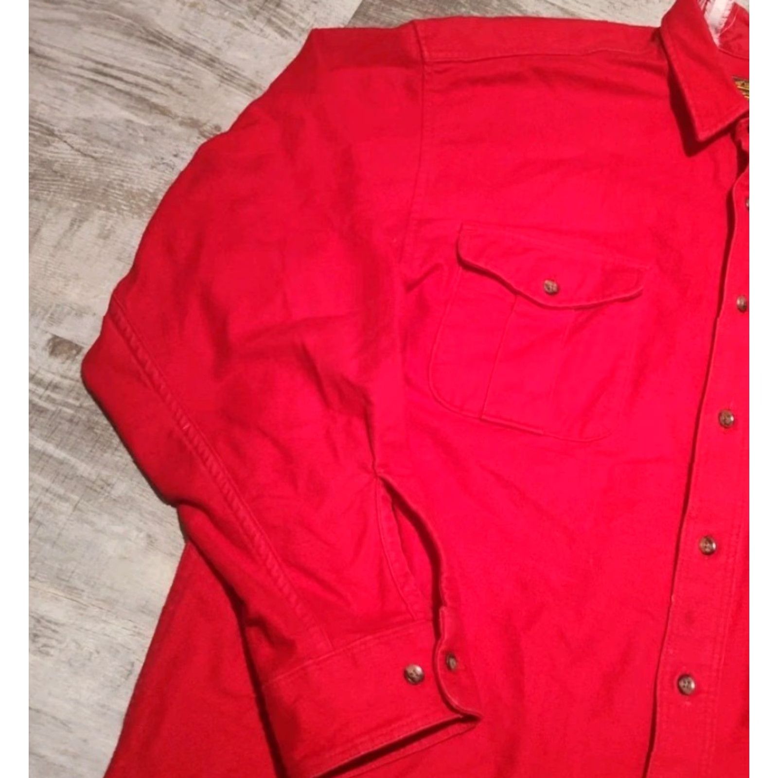 Eddie Bauer VINTAGE Eddie Bauer Men’s XL Button-Down Shirt Red 90s Flannel Casual Made in USA Size US XL / EU 56 / 4 - 4 Thumbnail
