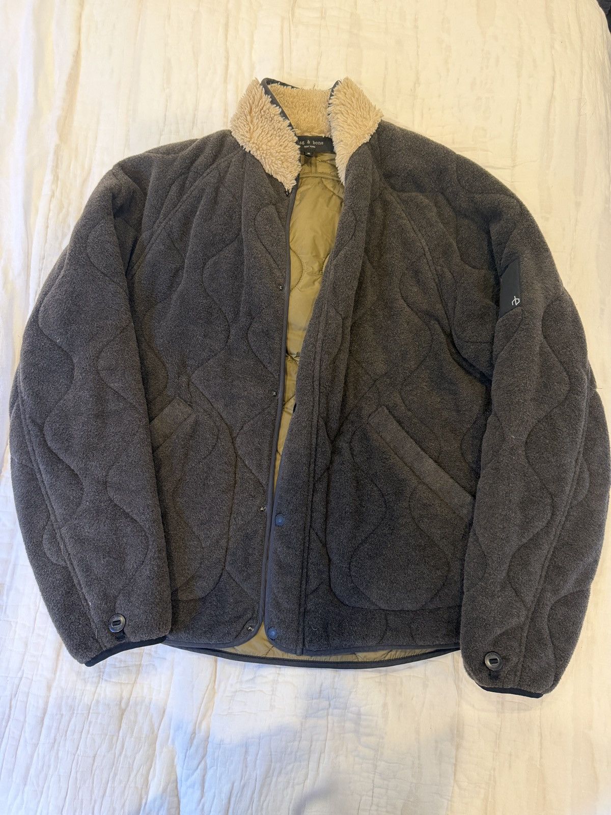 Rag & Bone wool shearling liner jacket