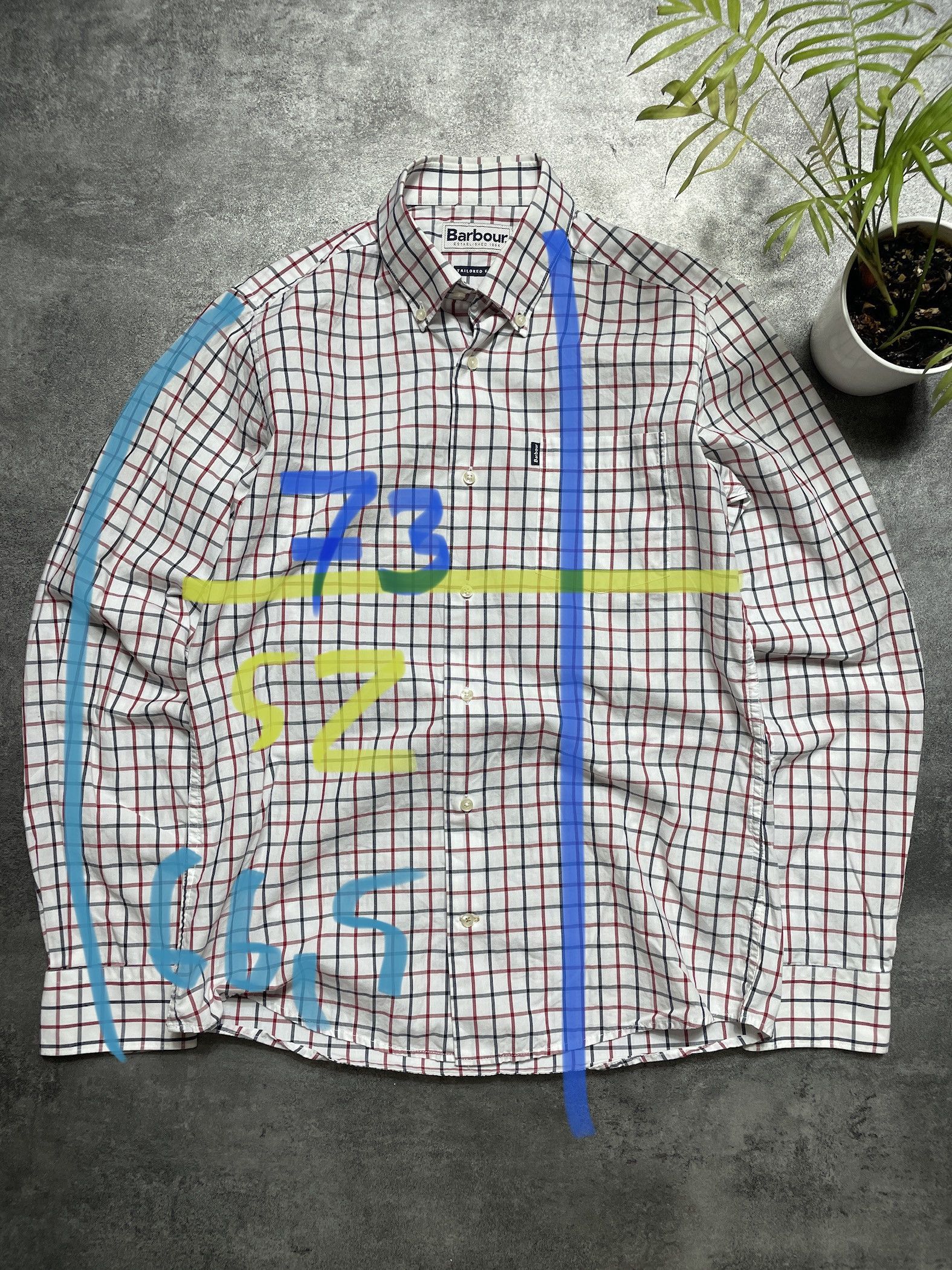 Barbour Barbour Luxury Elegant Checkered Shirt Button Up Size US S / EU 44-46 / 1 - 12 Thumbnail