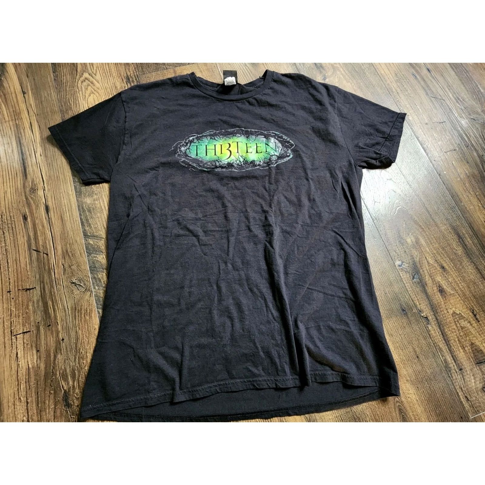 Vintage XL Alton Towers Th13teen 13 Don’t Go Alone T Shirt Top Coaster Unisex Adults Black XL Shirt Men Women Classic Retro Colourful Logo - Size US XL / EU 56 / 4 - 7 Thumbnail