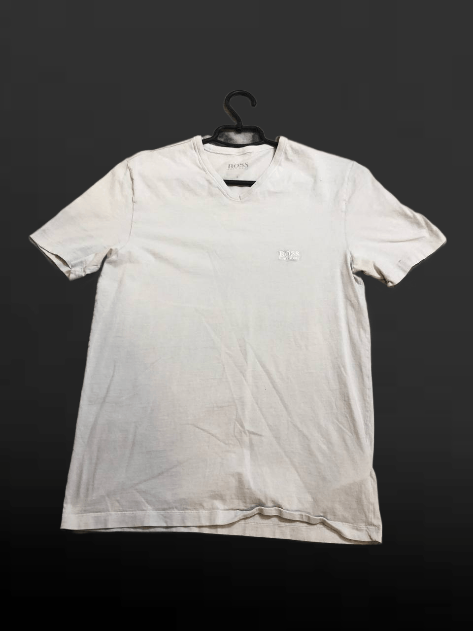Hugo Boss Hugo Boss Mens V-Neck White T-Shirt Size US S / EU 44-46 / 1 - 1 Thumbnail