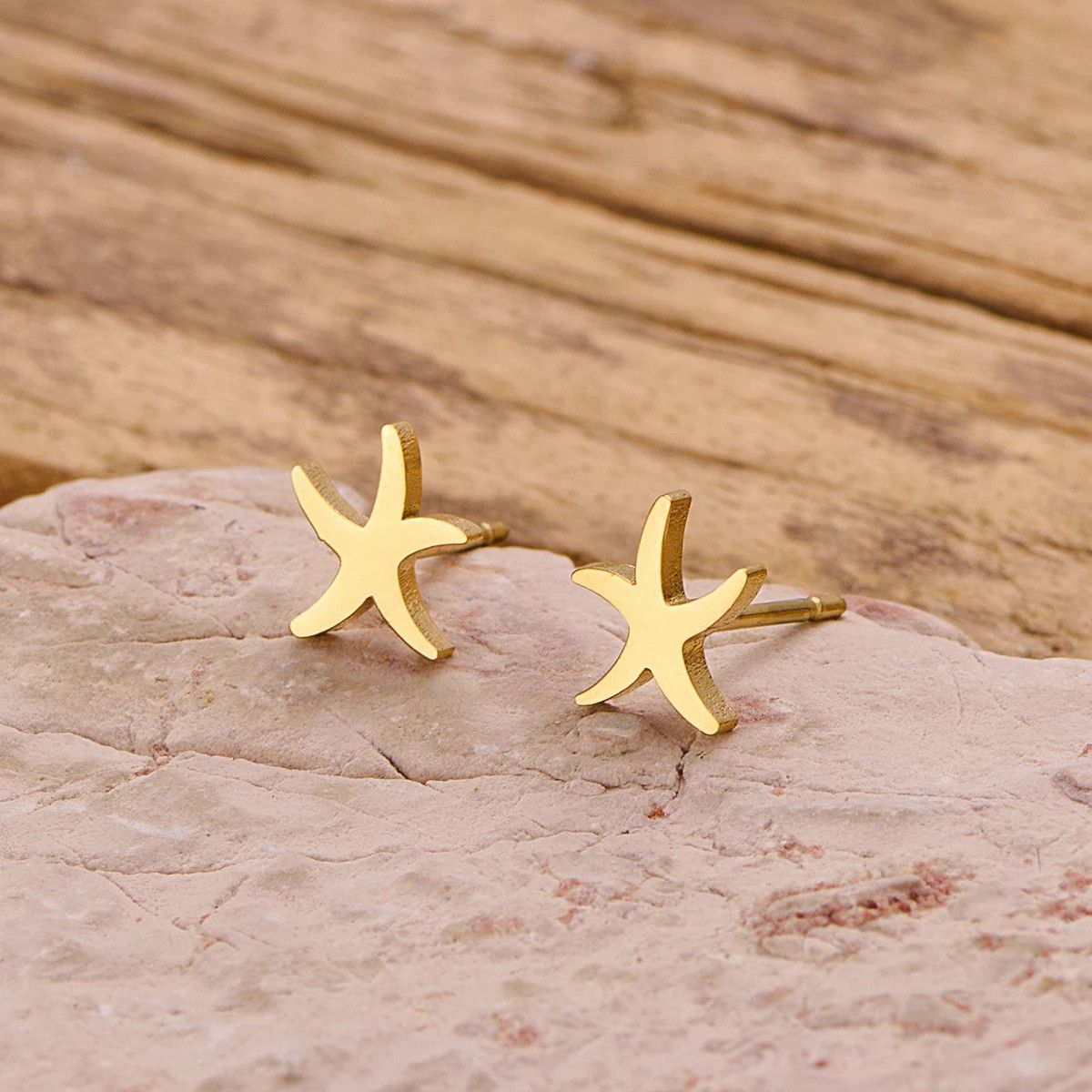 Jewelry Mini Starfish Stud Earrings Charm Earring Gift Size ONE SIZE - 3 Thumbnail