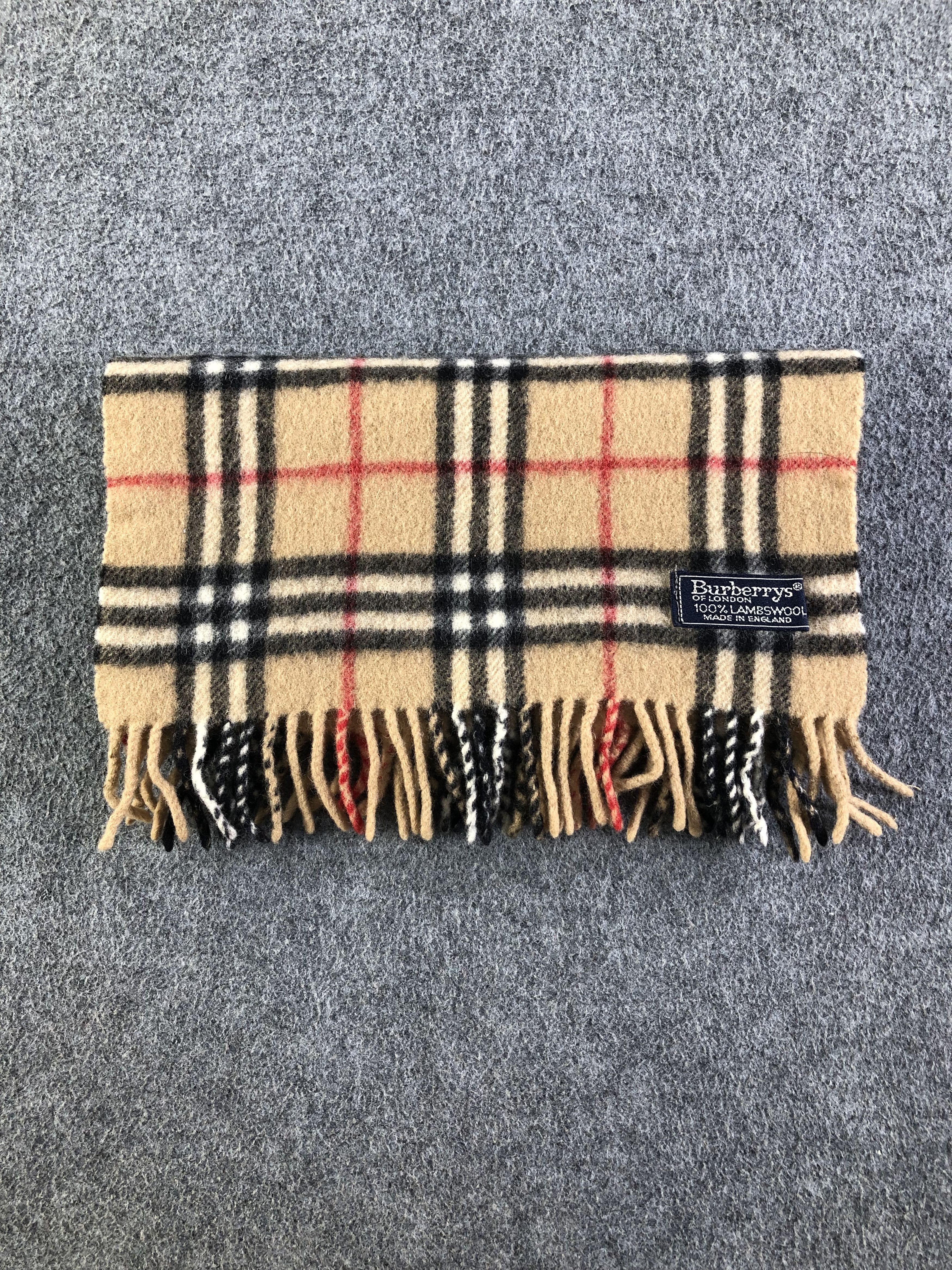 Burberry Burberrys Lambswool Scarf / Muffler / Neckwear SS1364 Size ONE SIZE - 5 Thumbnail
