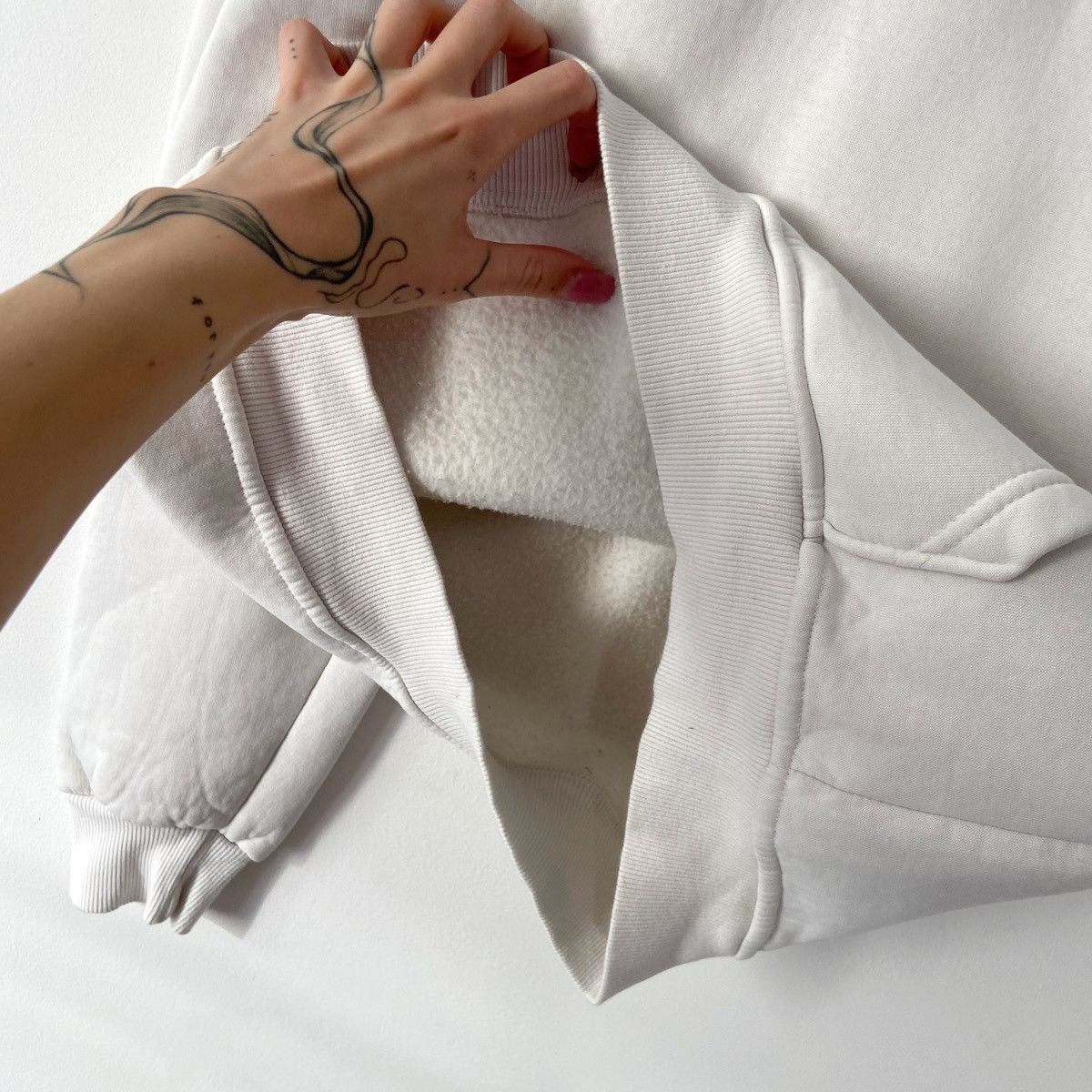 Nike × Vintage Nike hoodie Vintage white Size US M / EU 48-50 / 2 - 5 Thumbnail